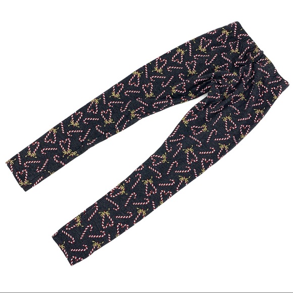 2/$25 Zara Girls Candy Cane Christmas Leggings, 13/14 - Picture 2 of 13
